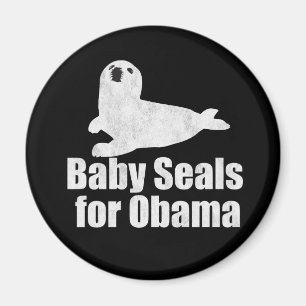Baby Seals for Obama Magnet