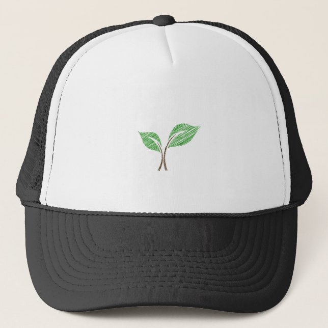 Baby seedling sketched trucker hat (Front)