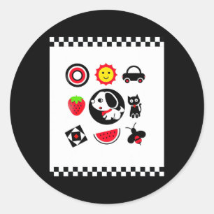 Baby Sensory Gift For New Mum Dad Parents  Classic Round Sticker
