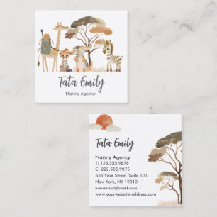 Baby Services Cute Animals Business Card