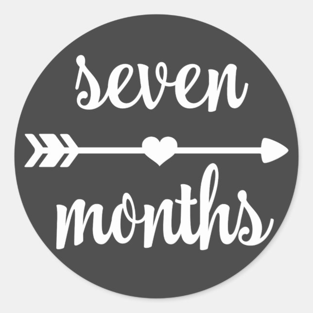Baby Seven Months Milestone Stickers (Front)