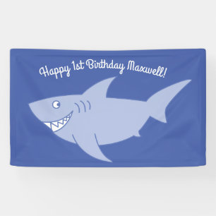 Baby Shark 1st Birthday Party Banner Decor