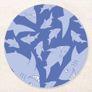 Baby Shark 1st Birthday Party Coasters