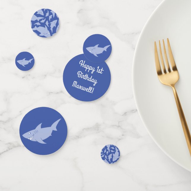 Baby Shark 1st Birthday Party Table Decor Confetti (Group)