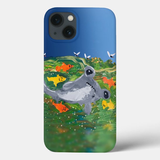 Baby Shark "Art by Kids" Case-Mate iPhone Case (Back)