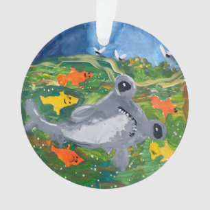 Baby Shark "Art by Kids" Ornament