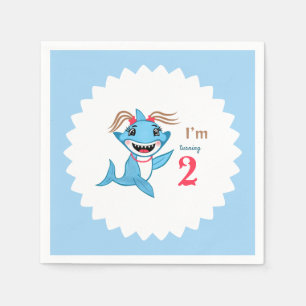 Baby shark Birthday Napkin