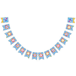 Baby Shark Bunting I Am One Personalised Banner