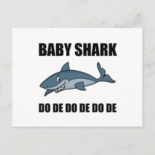 Baby Shark Funny Postcard