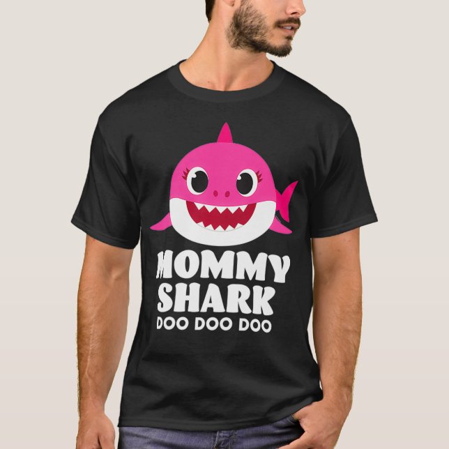 Baby Shark Mommy Shark Premium  T-Shirt (Front)