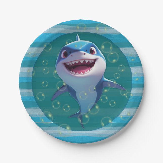 Baby Shark Paper Plate (Front)