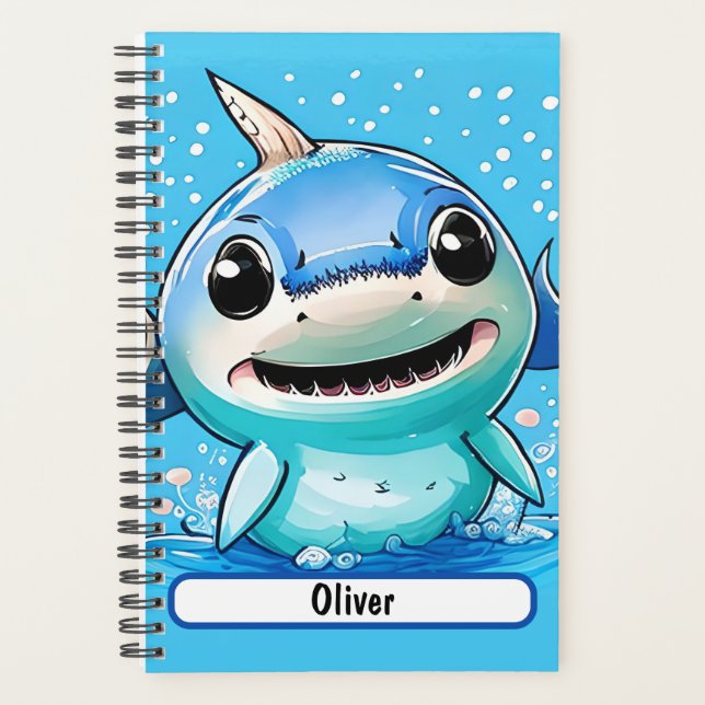 Baby Shark Planner With Customisable Nametag (Front)