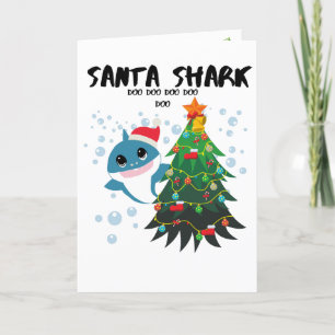 Baby Shark "Santa shark" Holiday Card