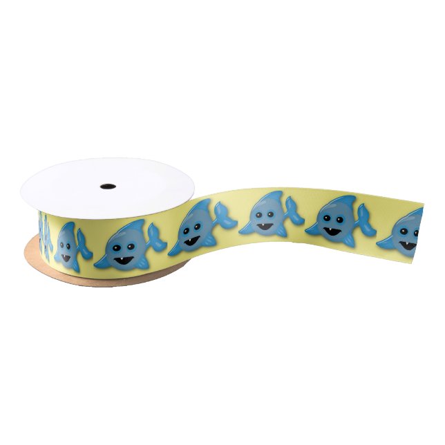 Baby Shark Satin Ribbon (Spool)