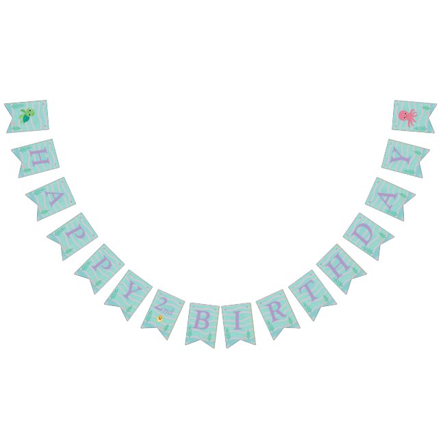 Baby Shark Themed - Happy Birthday Banner  (All)