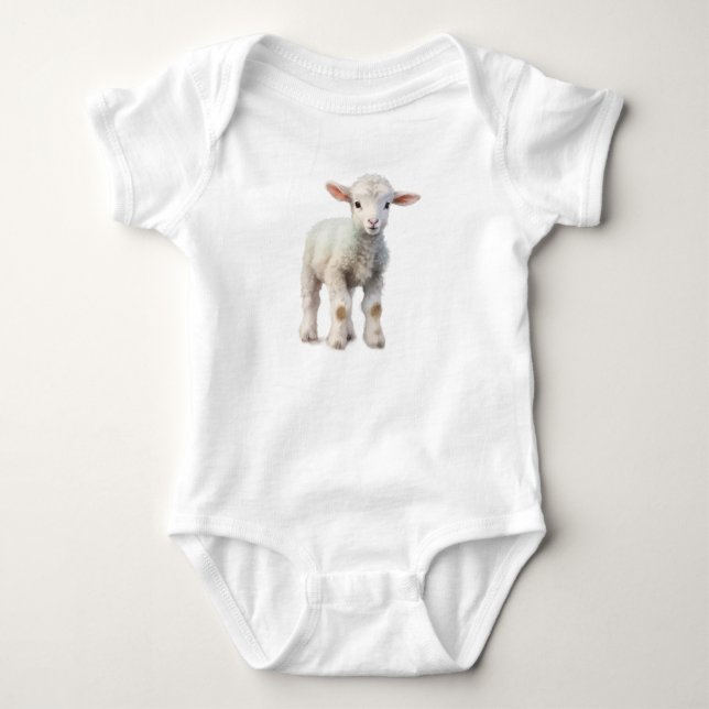 Baby Sheep Lamb  Bodysuit (Front)