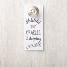 Baby Shhh Sleeping Door Hanger