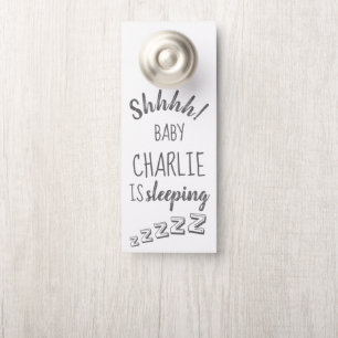 Baby Shhh Sleeping Door Hanger