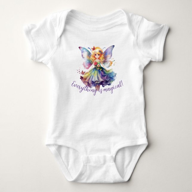 Baby Shirt Everything is Magical Fairy Bodysuit (Front)