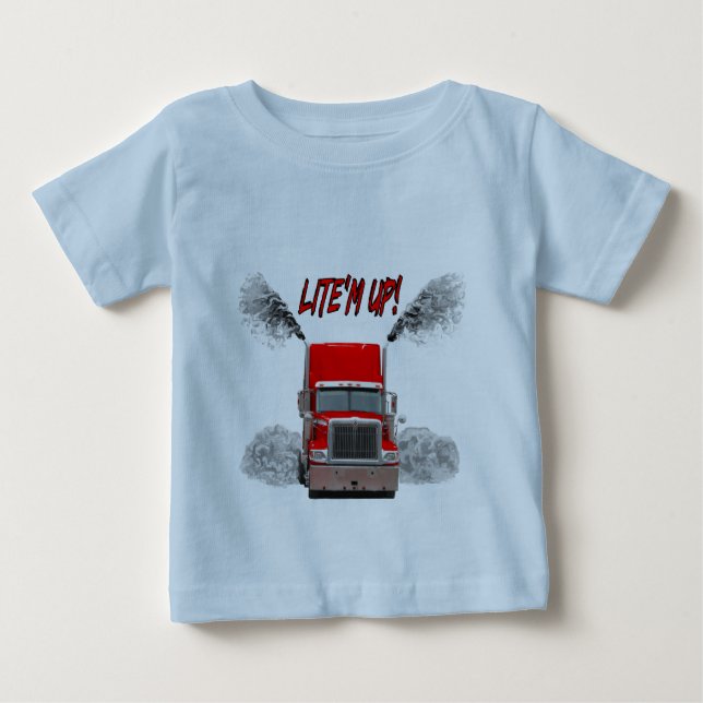 Baby Shirt with "LITE'M UP!" design (Front)