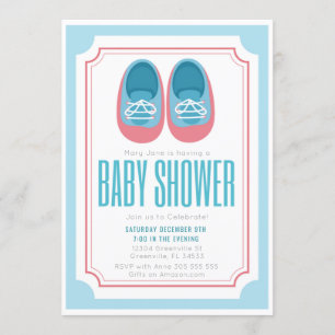 Baby Shoes Baby Shower Invitation