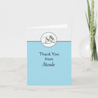 Baby shoes Thank You Card