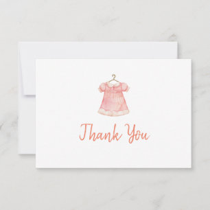 Baby Shower 3.5" x 5" Flat Thank You Card
