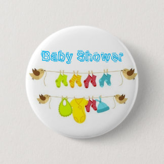Baby Shower 6 Cm Round Badge