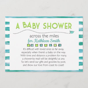 Baby shower Across the Miles Invitation