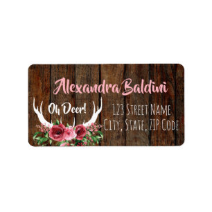 Baby Shower Address Labels Oh Deer