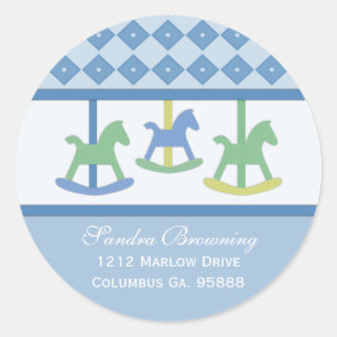 Baby Shower Address Stickers