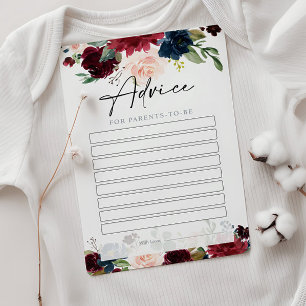 Baby Shower Advice Cards for Parents-To-Be 