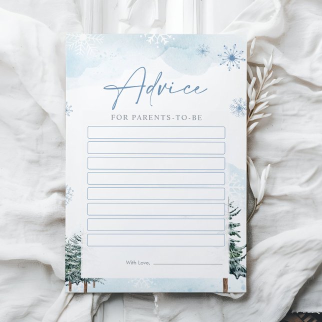Baby Shower Advice Cards for Parents-To-Be  (Creator Uploaded)