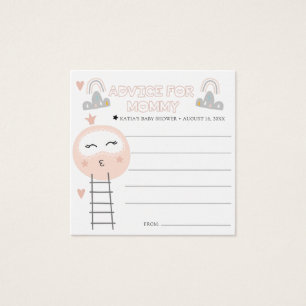Baby Shower Advice Cards   Pathway to the Moon