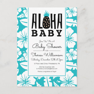 BABY SHOWER   Aloha Welcome Baby Postcard