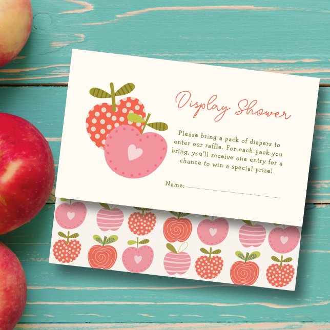 Baby Shower Apple of Our Eye Fall Display Shower Enclosure Card (Creator Uploaded)