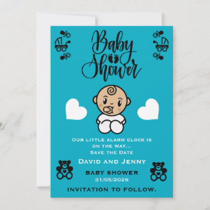 Baby Shower Arrival Celebration Save The Date