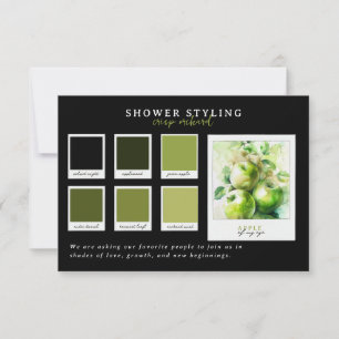 Baby Shower Attire   Apple Orchard Palette Invitation