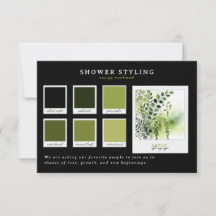 Baby Shower Attire   Apple Orchard Palette Invitation
