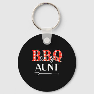 Baby Shower Aunt Bbq Party Cute Matching Family  Key Ring