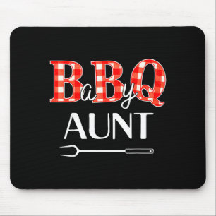 Baby Shower Aunt Bbq Party Cute Matching Family  Mouse Mat