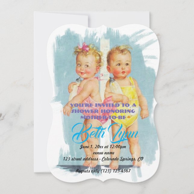 Baby Shower Babies Party Destiny's Destiny Invitation (Front)