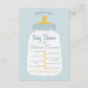Baby Shower Baby Bottle Invitation