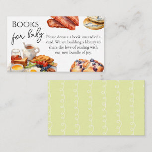Baby Shower Baby Brunch Theme Enclosure Card