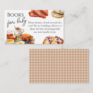 Baby Shower Baby Brunch Theme Gingham Enclosure Card