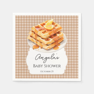 Baby Shower Baby Brunch Waffles Napkin