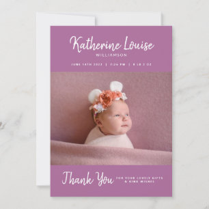 BABY SHOWER Baby Gift Thank You Invitation
