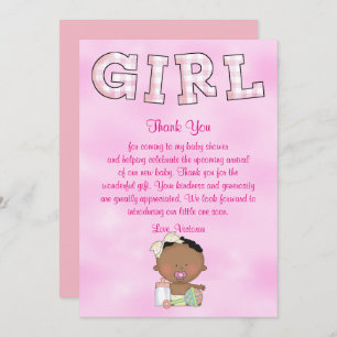 Baby Shower Baby Girl Ethnic Invitation