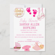Baby Shower | Baby Girl Pink Modern
