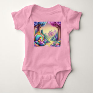 Baby Shower Baby Girl Vintage Fairytale Baby Bodysuit